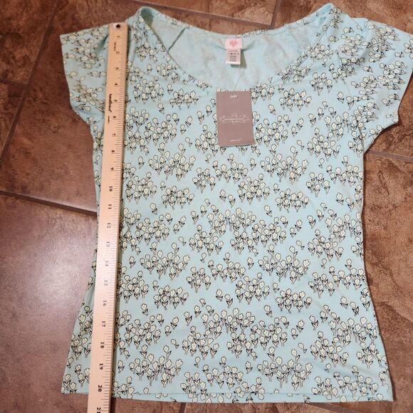 Anthropologie Short Sleeve Shirt womens medium - Picture 4 of 10